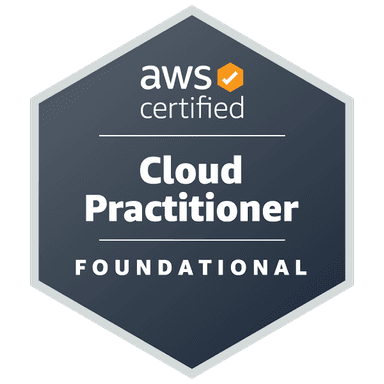 AWS Cloud practitioner badge